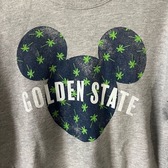 Disney Mickey Golden State Palm Trees Sweatshirt - Picture 2 of 5